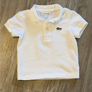 Lacoste Toddler White Polo Shirt